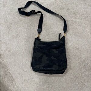 Black Camouflage Crossbody Bag